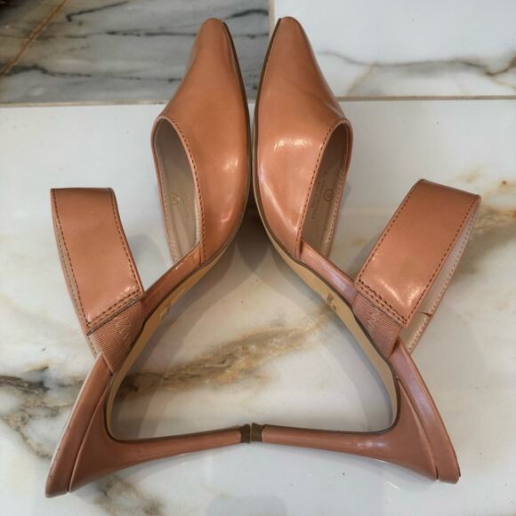 Lulus Women’s Pointed Toe Heels Slides Mules Tan Size 9 - Picture 6 of 7